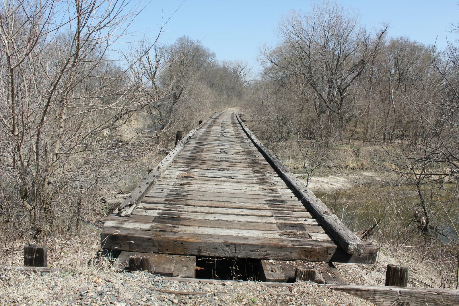 Looking north